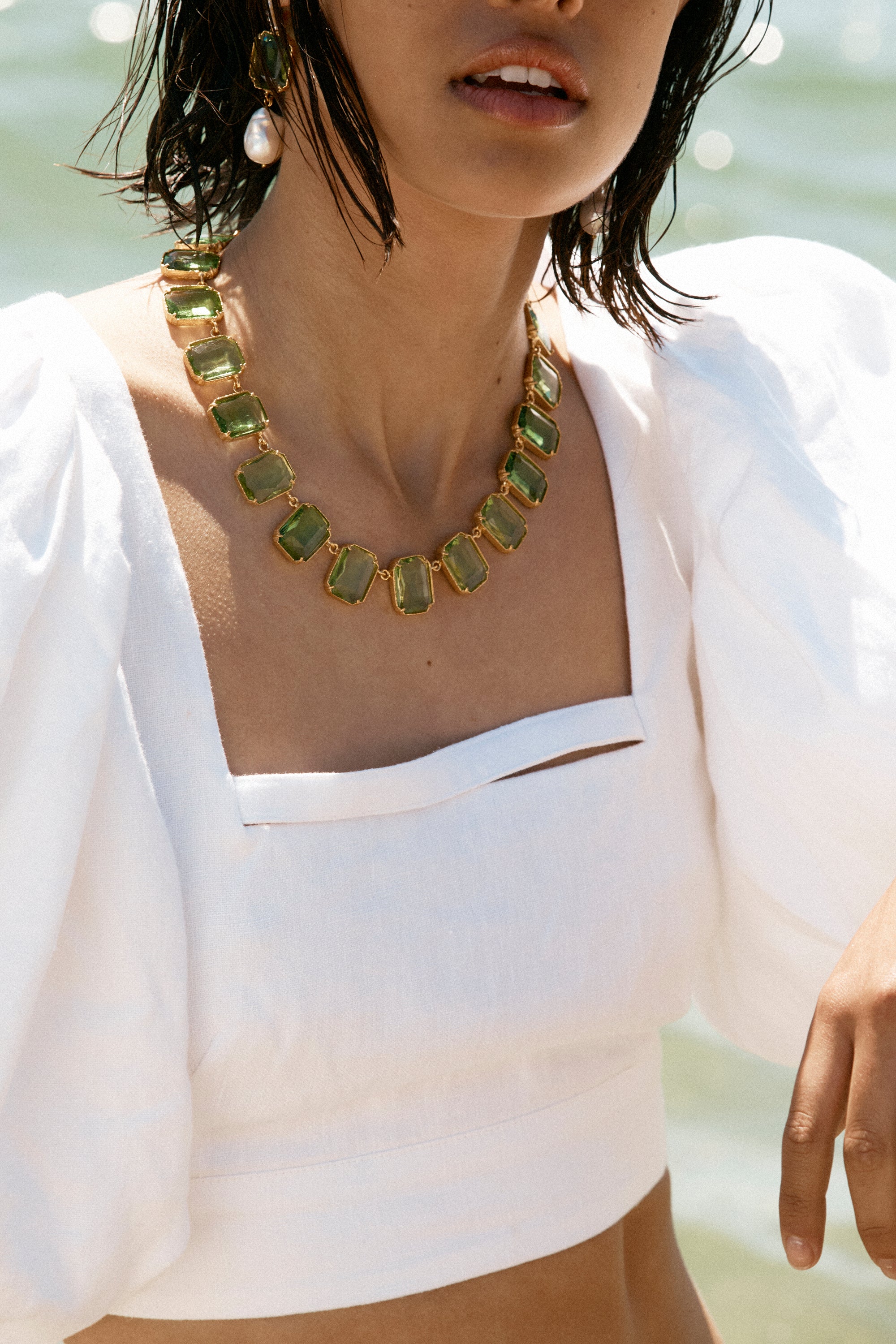 Valentina Necklace Green