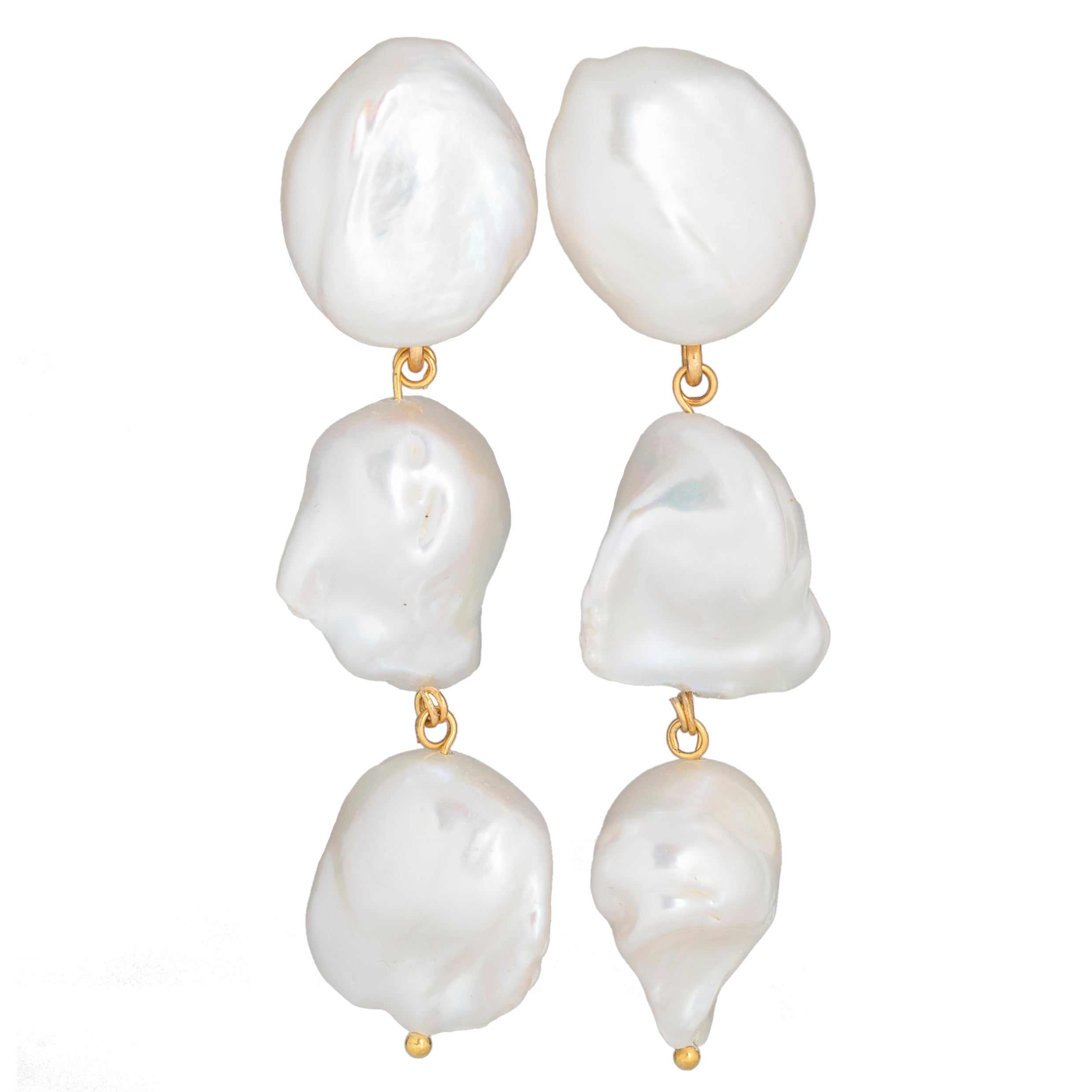 Luxury Designer Chrisanthi Bridal Pearl Earrings Christie Nicolaides