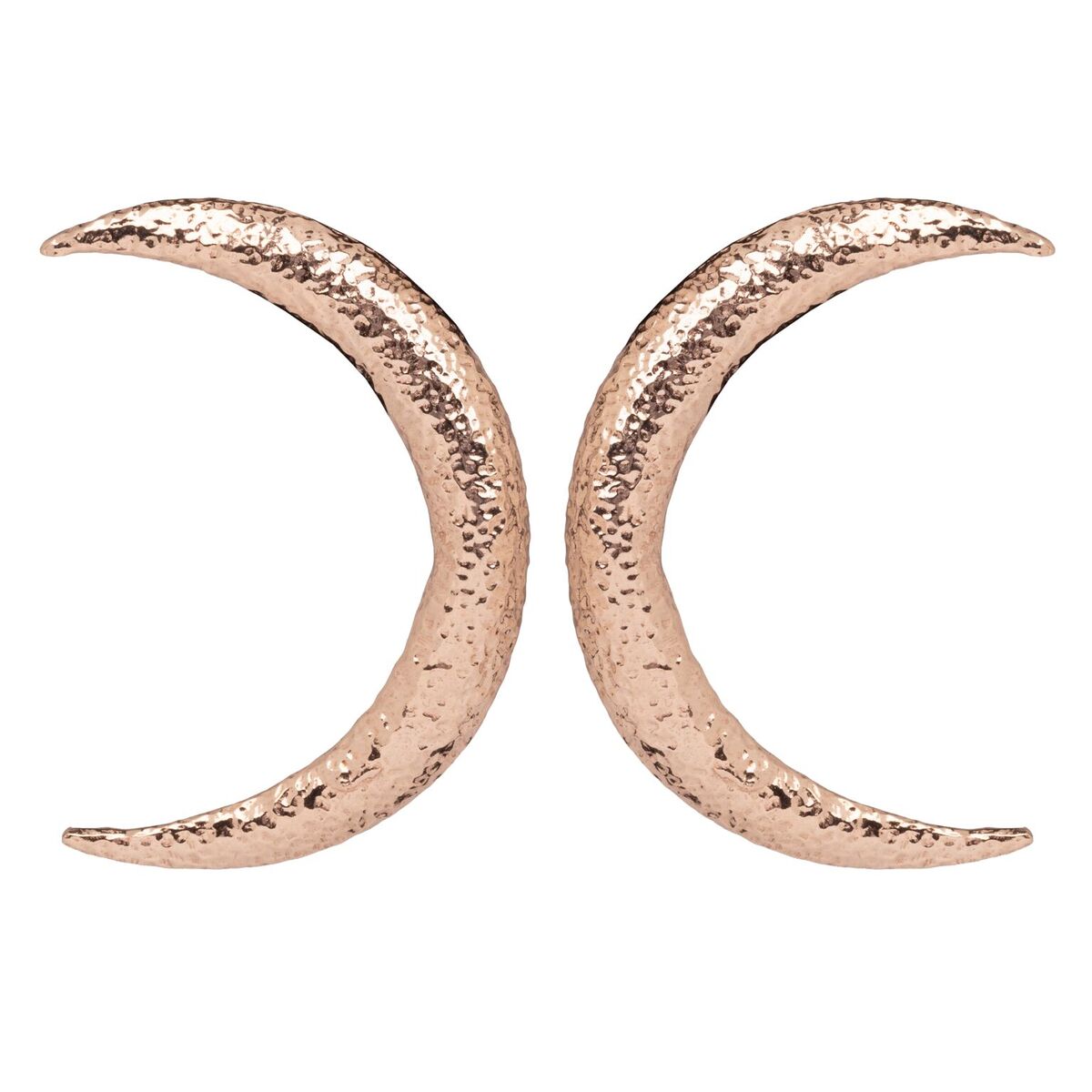 Luxury Designer Lunetta Rose Gold Earrings by Christie Nicolaides