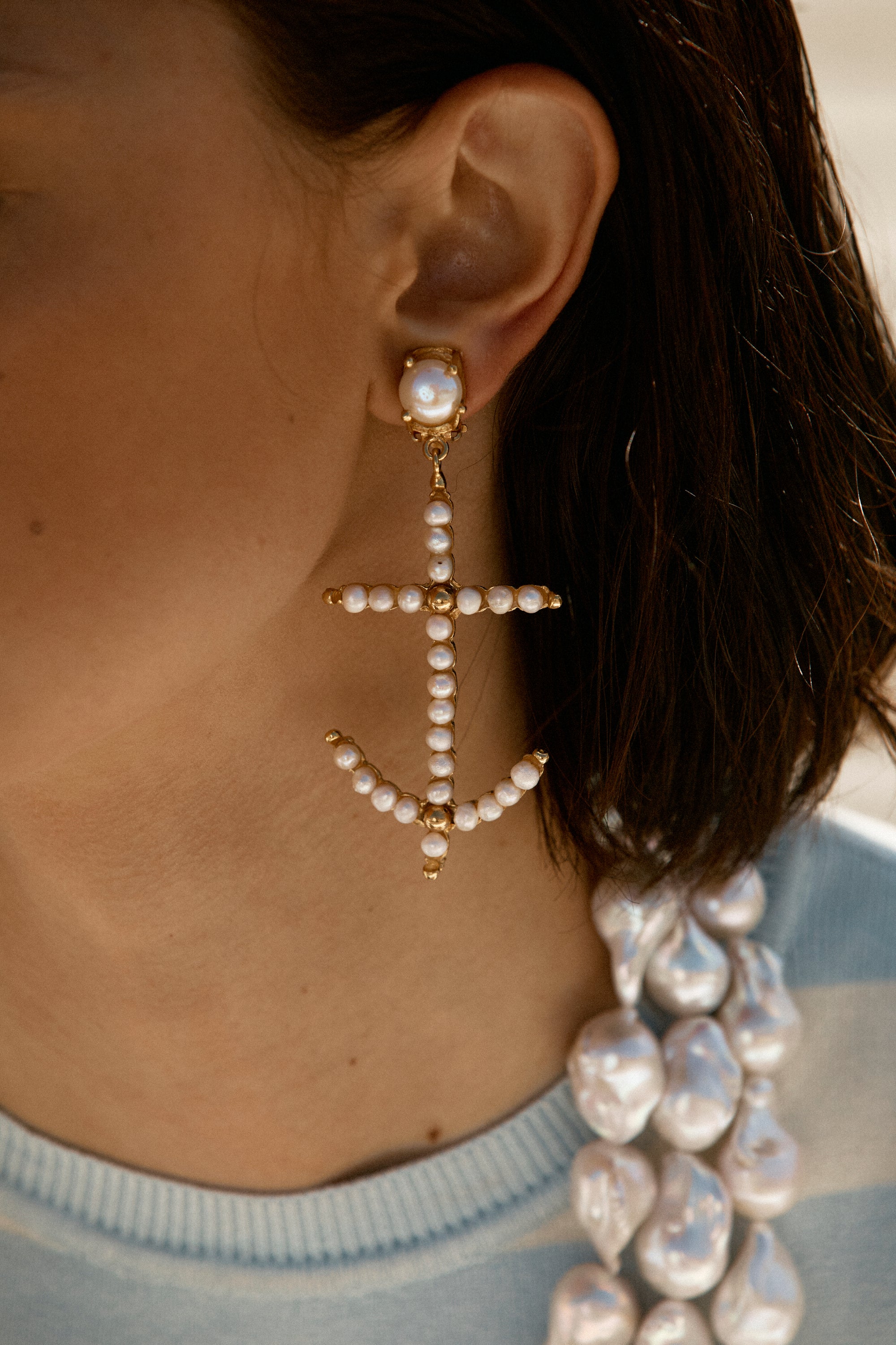 Marinaia Earrings Pearl