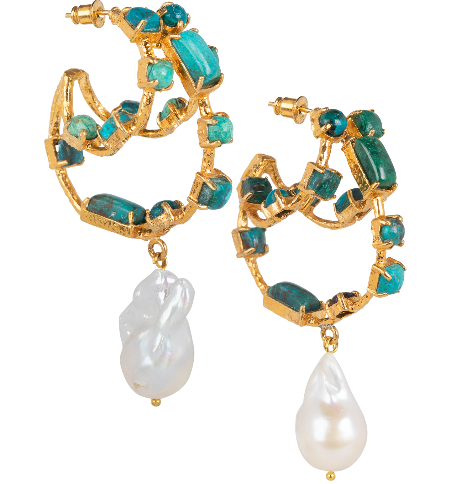 Frederica Hoops Turquoise