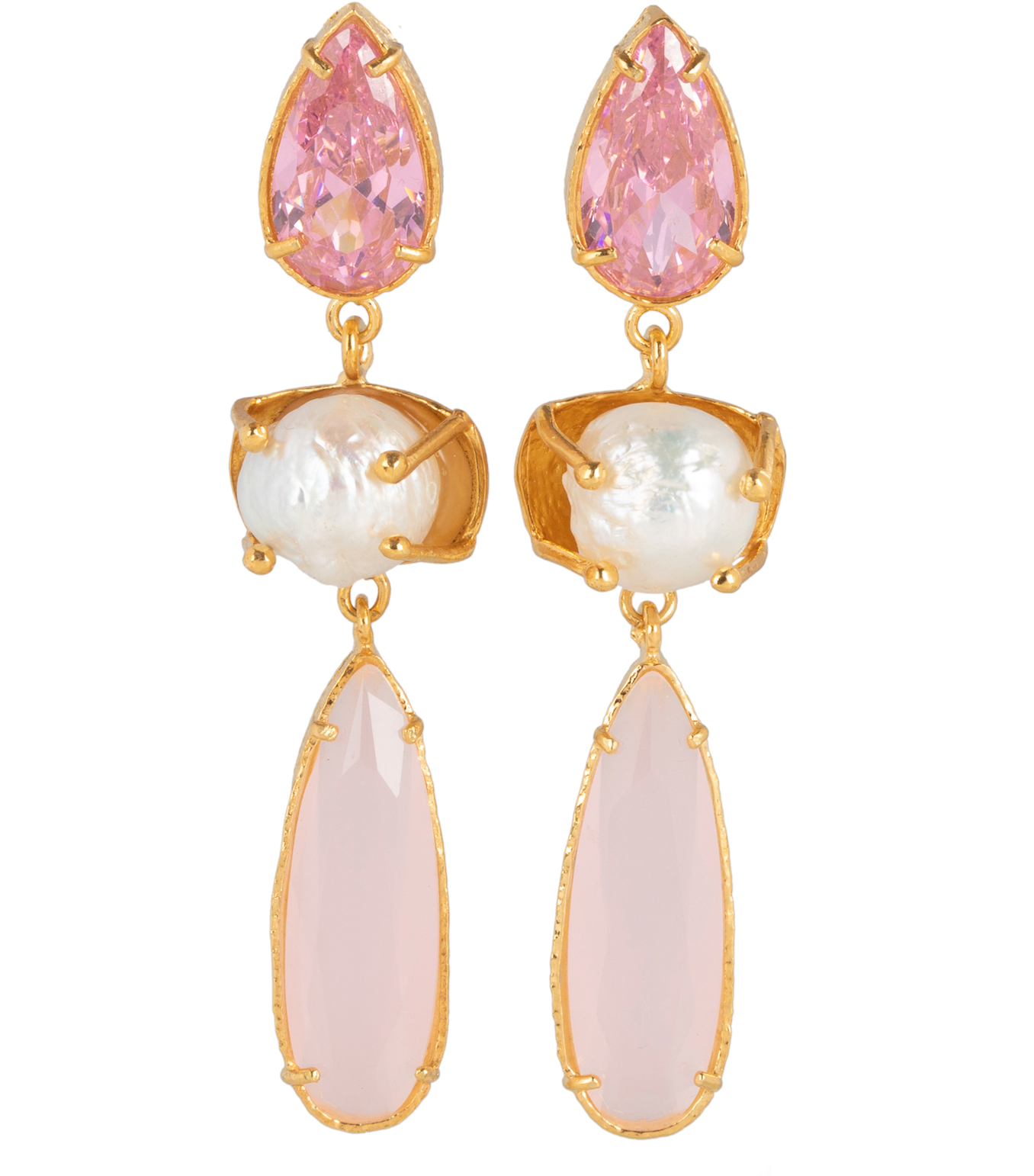 Giuseppina Earrings Pale Pink