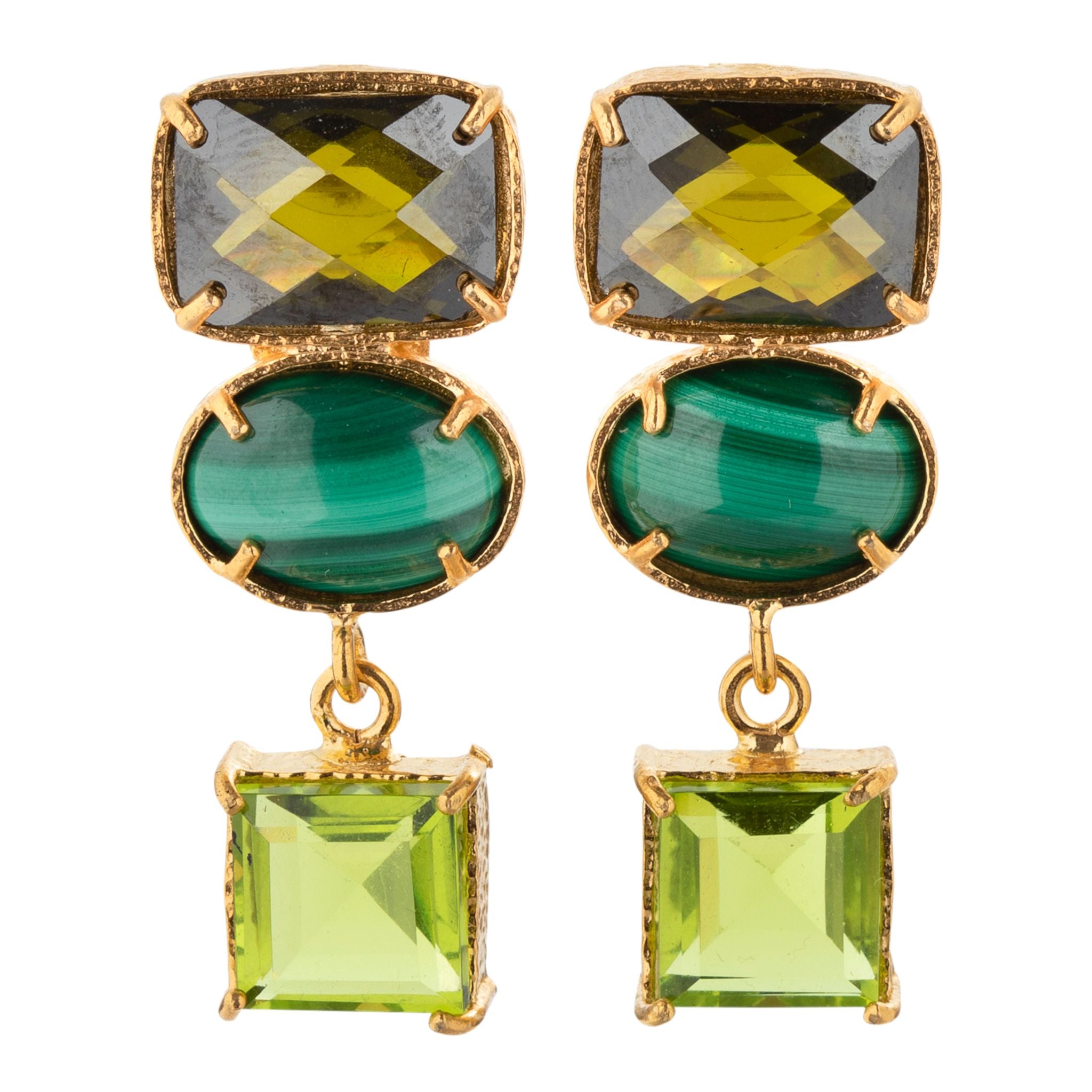 Giovanna Earrings Green