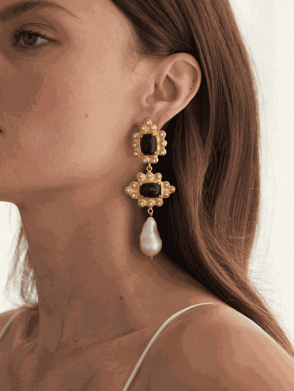 Graciela Earrings Black Christie Nicolaides