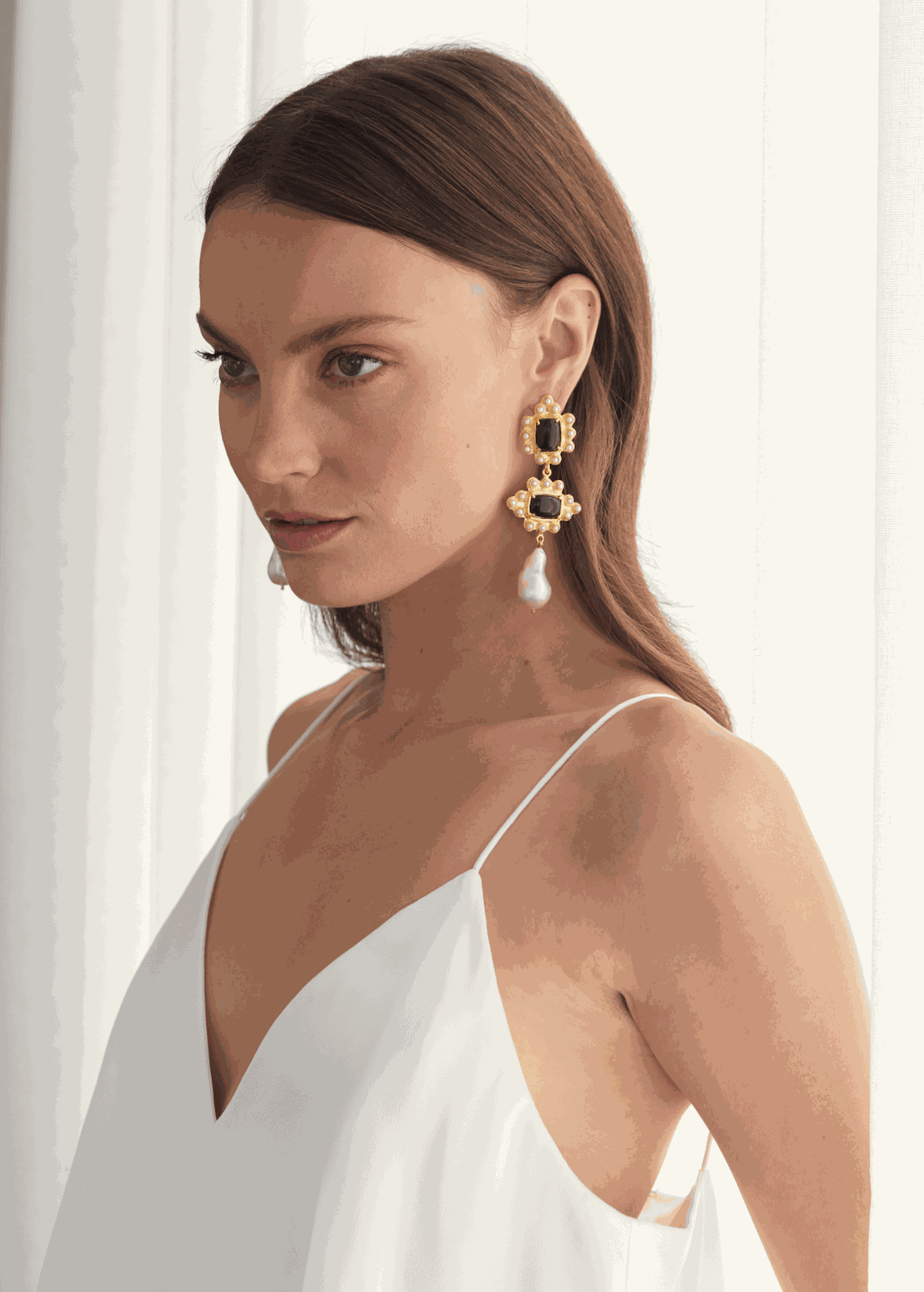 Luxury Designer Graciela Black Earrings by Christie Nicolaides