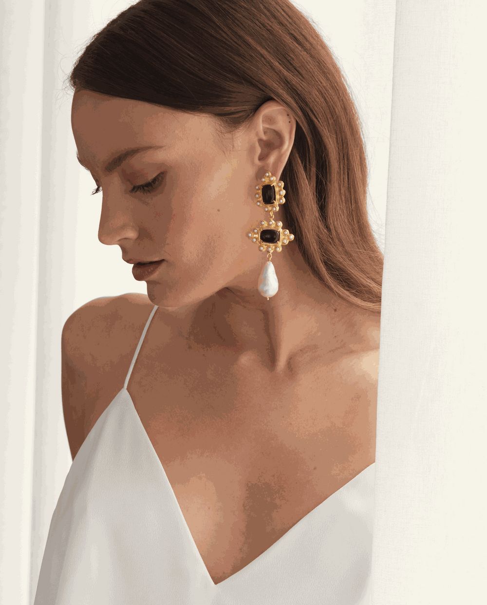 Graciela Earrings Black Christie Nicolaides